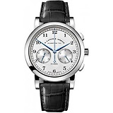 A. LANGE & SOHNE 스탈러스[850033526] A. Lange Sohne 남성제품 A. Lange Sohne A. Lange and Sohne 1815 Chronograph Silver Dial 18K White Gold Mens Watch 402.026