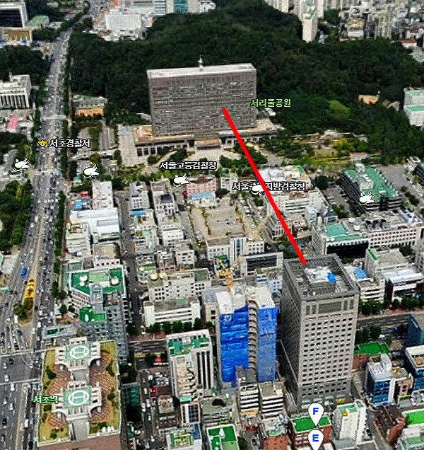 누리꾼이 포털 지도 기능을 활용해 분석한 고운호 객원기자의 촬영장소. 사진| ‘디시인사이드’ 게시물 갈무리